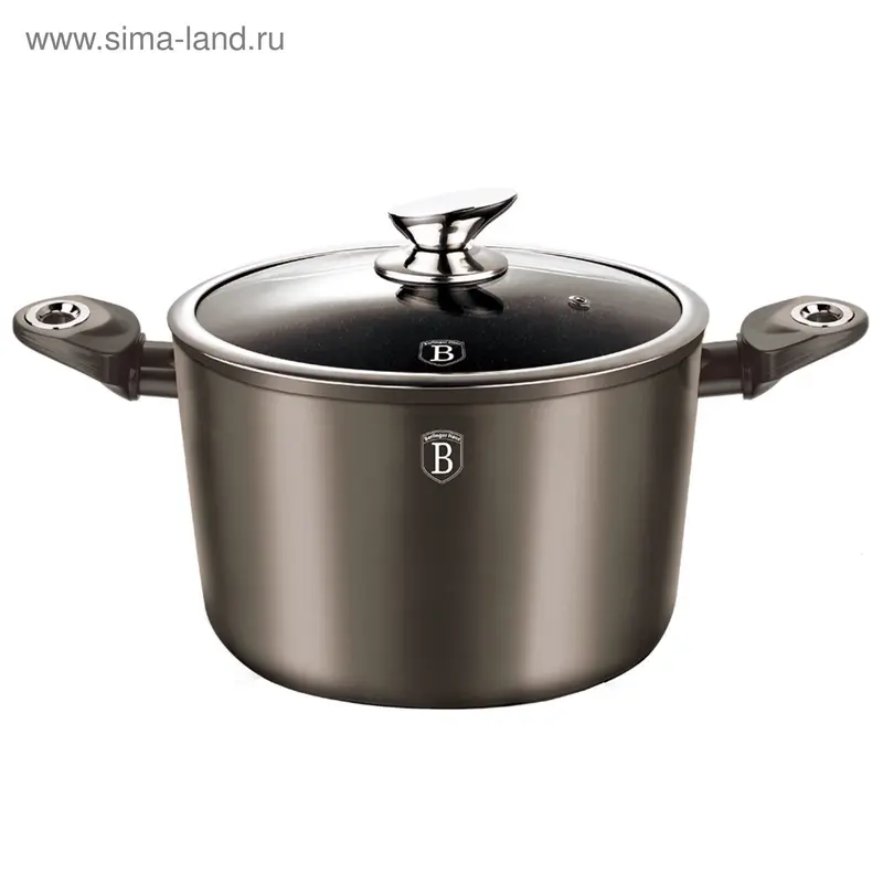 Кастрюля с крышкой Carbon Metallic Line, 20 см