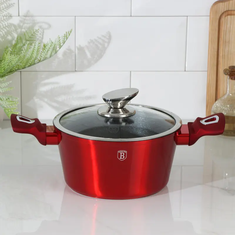 Кастрюля Burgundy Metallic Line, 2.5 л, d=20 см