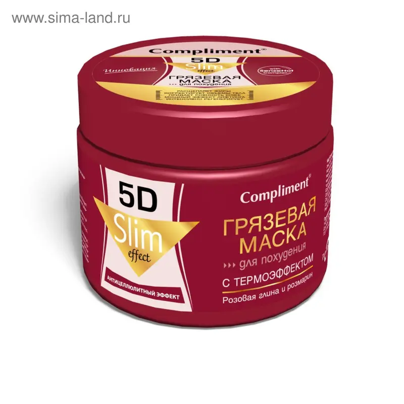 Грязевая маска для похудения Compliment 5D с термо-эффектом, 500 мл