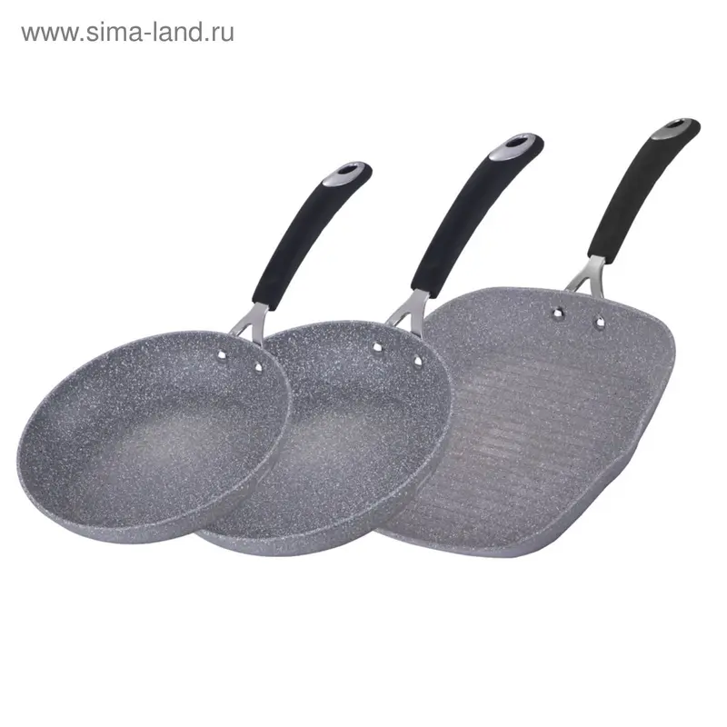 Набор сковород Grey Stone Touch Line, 3 предмета