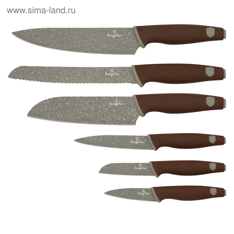 Набор ножей Granit Diamond Line Brown/Grey, 6 предметов