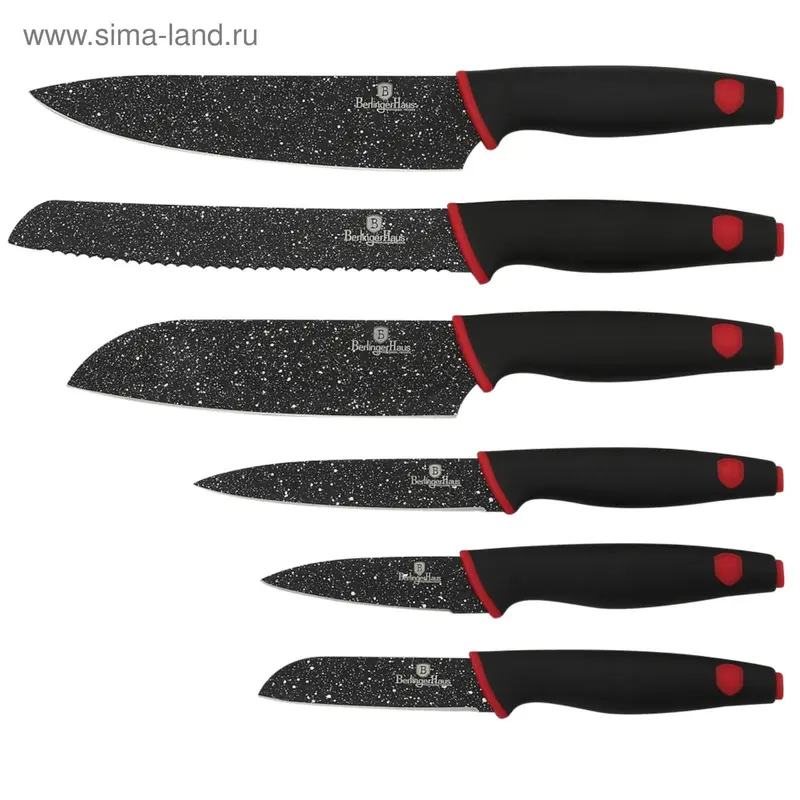 Набор ножей Stone Touch Line Black, 6 предметов