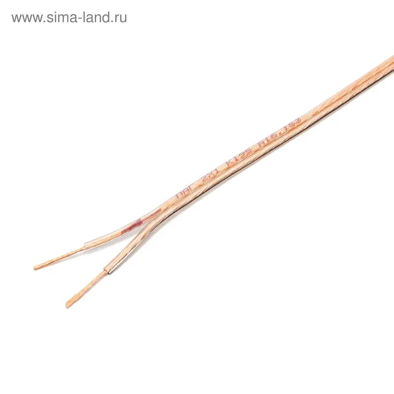 Акустический кабель Cablexpert CC-TC2x1,0-20M, прозрачный, 20 м, бухта