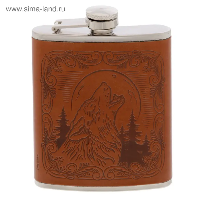 Фляжка "Волк", 210 мл