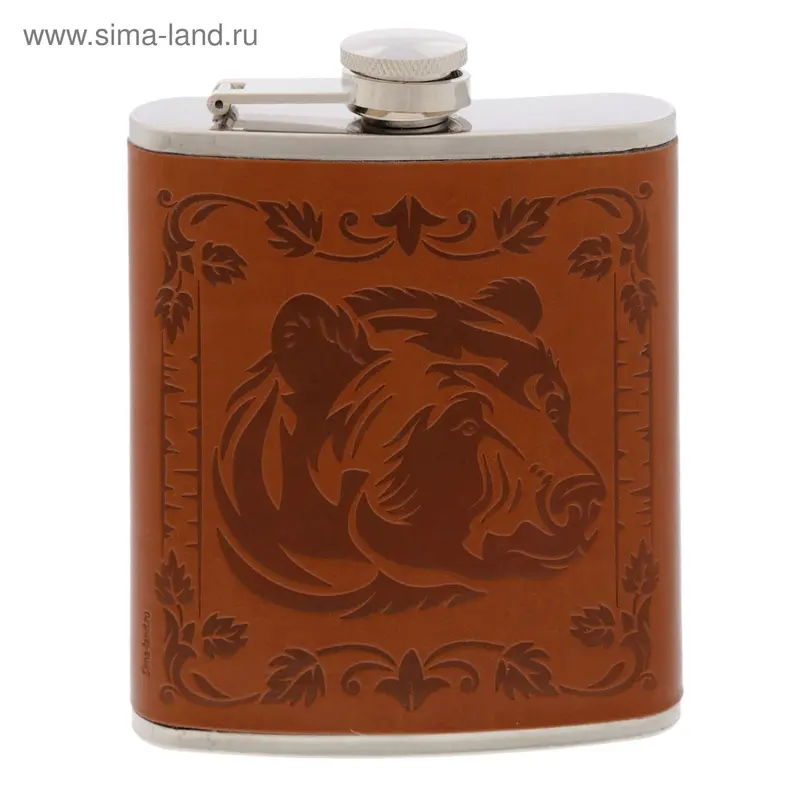 Фляжка "Медведь", 210 мл
