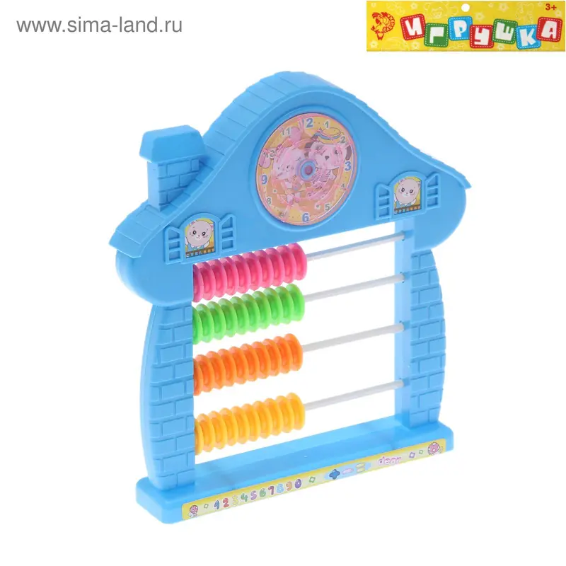 Игрушка обучающая счёты «Теремок», МИКС