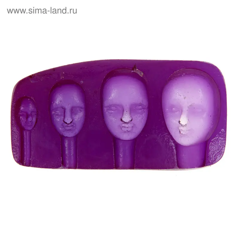 Молд пластик фактура головы (4шт)