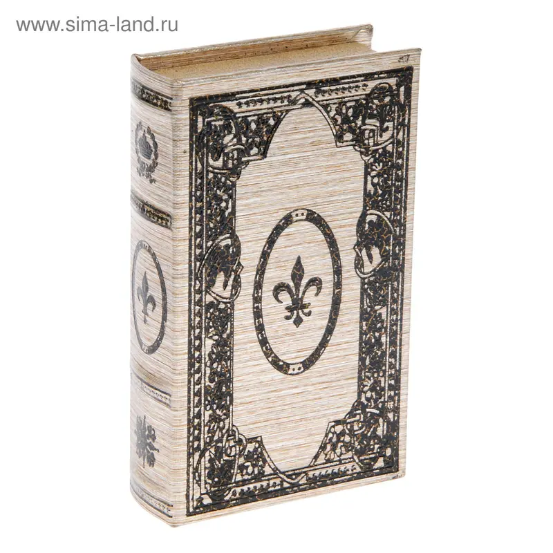 Сейф-книга дерево "Королевский знак" кожзам 21х13х5 см