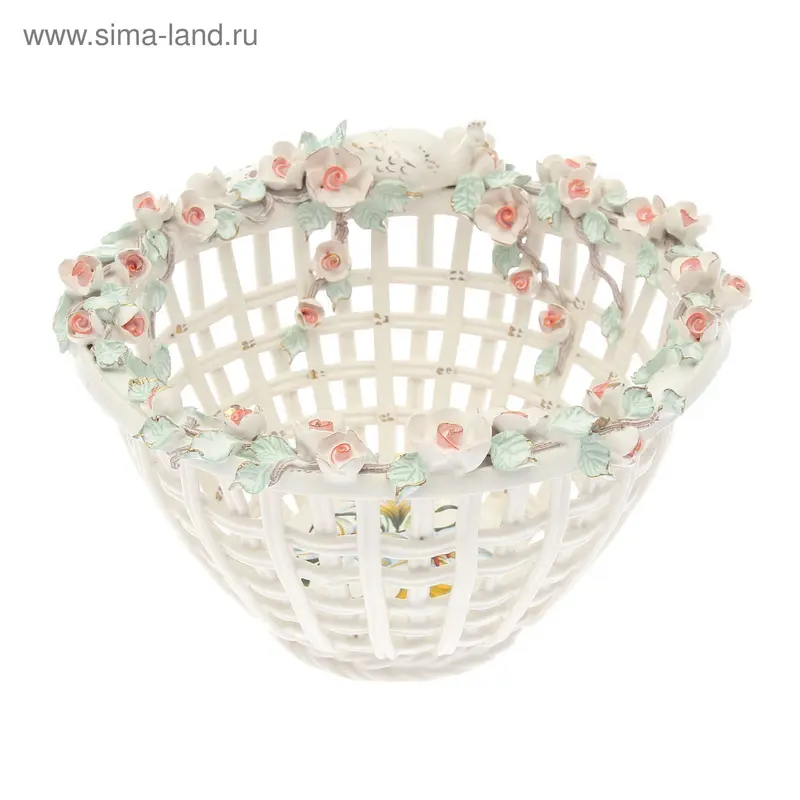 Конфетница "Жар-птица" большая деколь, микс