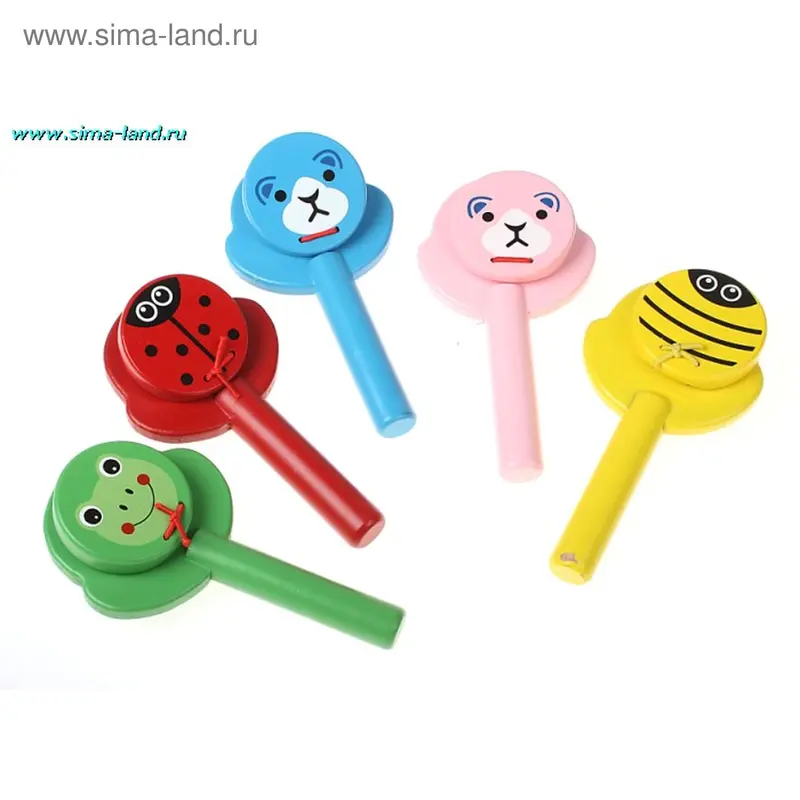 Игрушка музыкальная - колотушка, 5 видов (рекомендовано детям с 3-х лет)