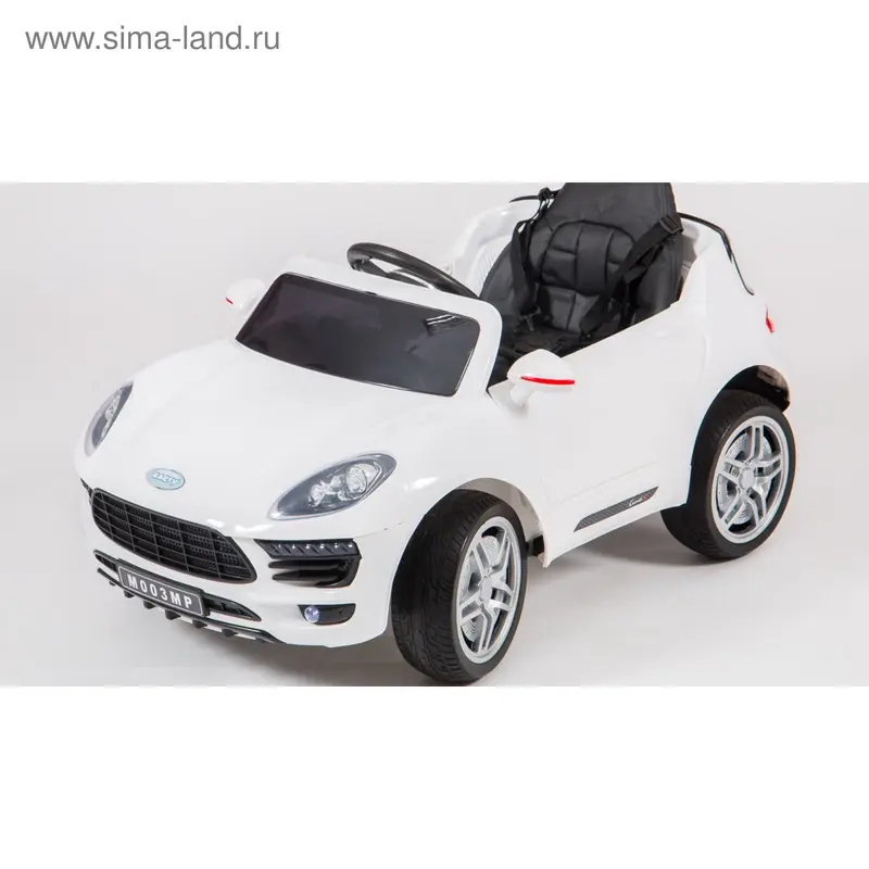 Электромобиль Porsche Macan, цвет белый