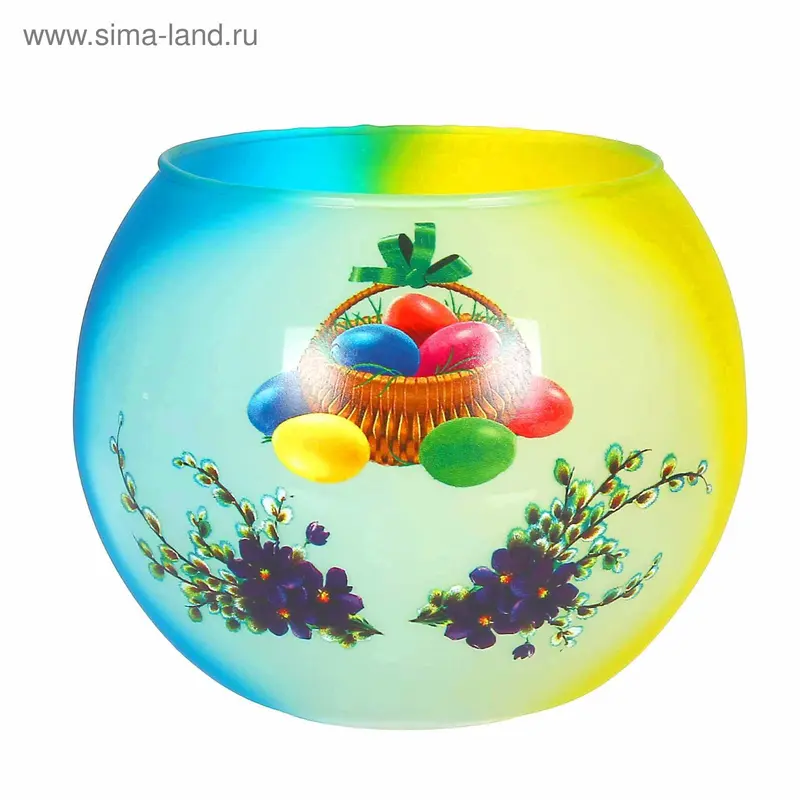 Ваза "Пасхальное чудо" шаровая 13*15,7 см 1,6 л