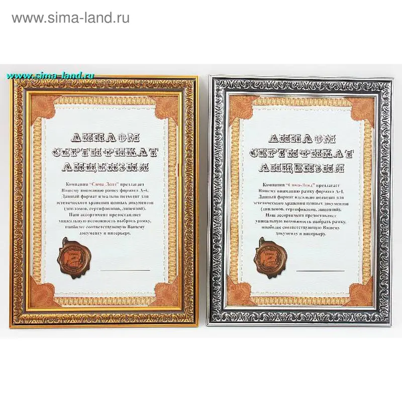 рамка д/фото пластик Мифы формат А4 (бокс 40 шт) мин 2 шт