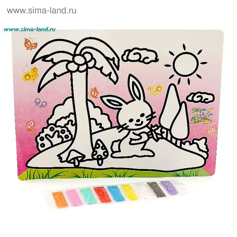 Фреска для рисования песком (8 видов)