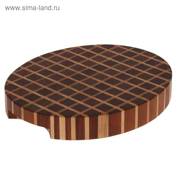 Доска разделочная (торцевая), дуб, 30х24х4 см
