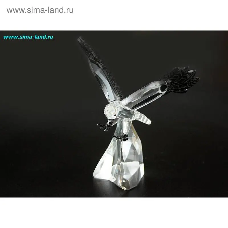 стекло кристалл орёл 13*12,5*6 см
