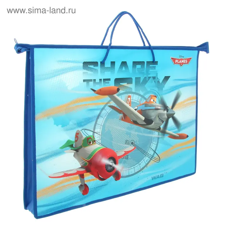 Папка А3 с ручками пластиковая 460х345х55 мм Disney Planes