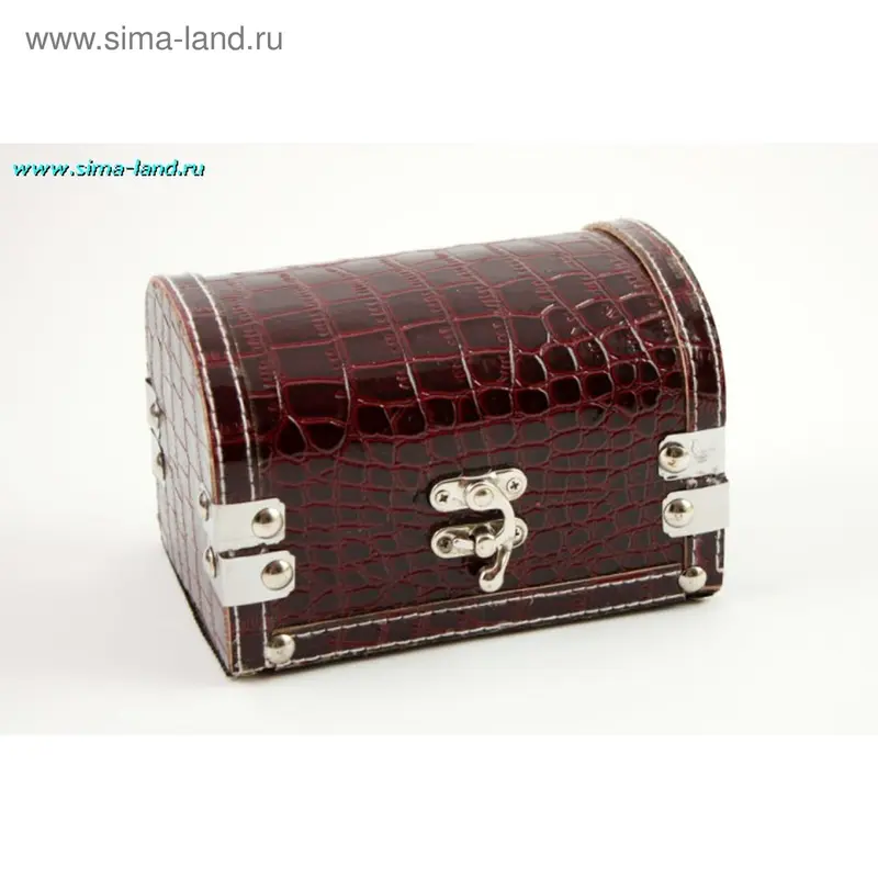 шкатулка дерево сундук бордо 15*9,5*10 см (бокс 40шт)