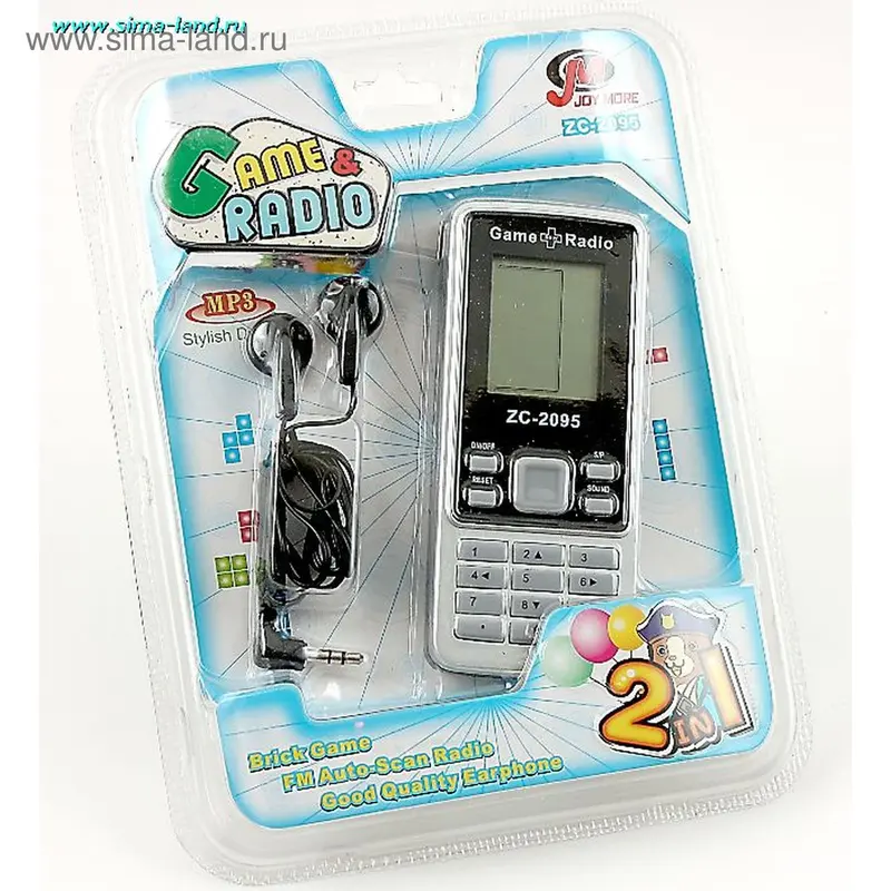 Электронная игра 2в1 с радио 20*15 (бокс 90 шт)