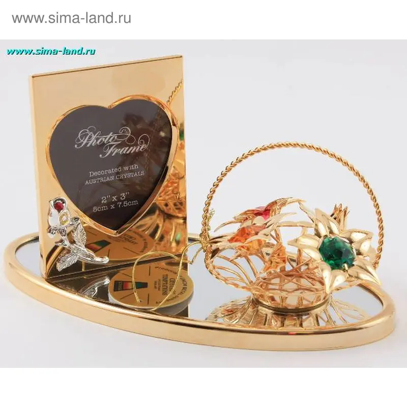 фоторамка корзинка с цв.кр. AR-1015/1 16,5*7*9