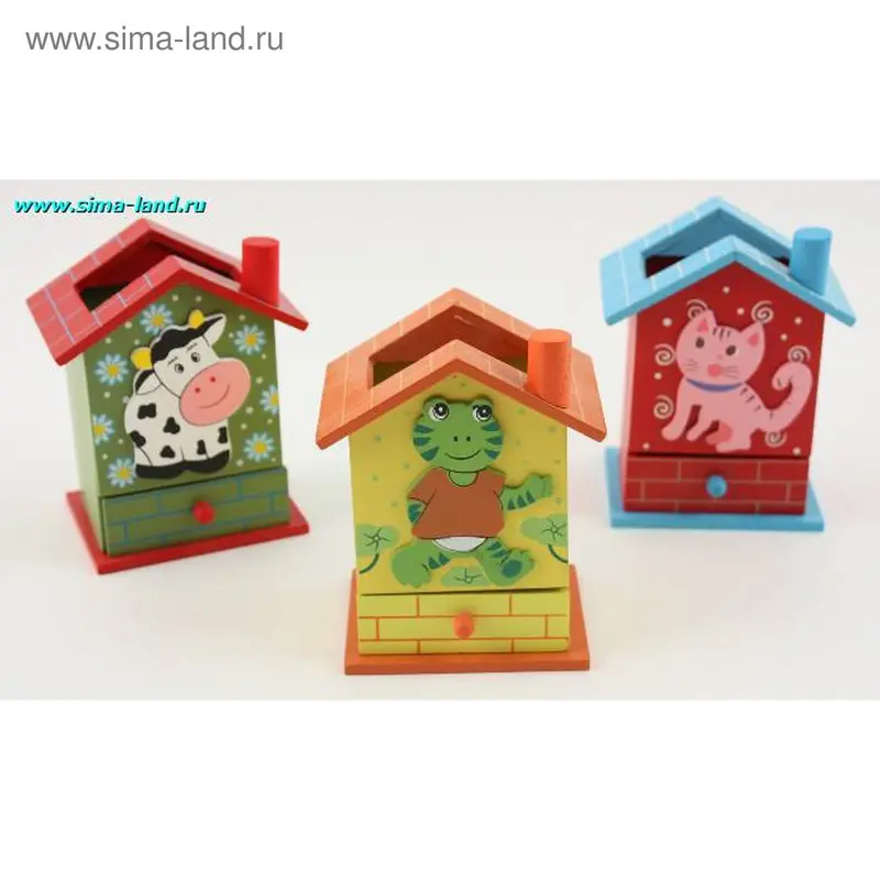 Rопилка в виде домика с ящиком (микс)