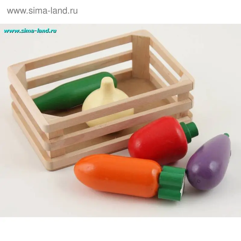 Головоломка. Овощи и фрукты в ящичке (2 вида)