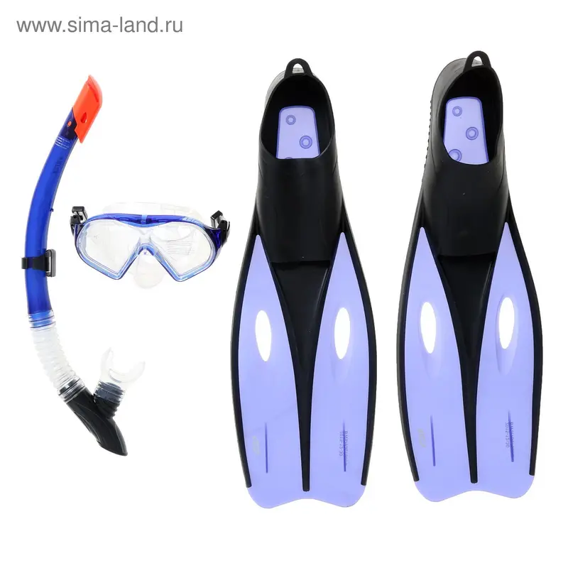 Набор для плавания Dream Diver, для взрослых, 3 предмета: маска, трубка, ласты, размер 38-39, цвет МИКС Bestway
