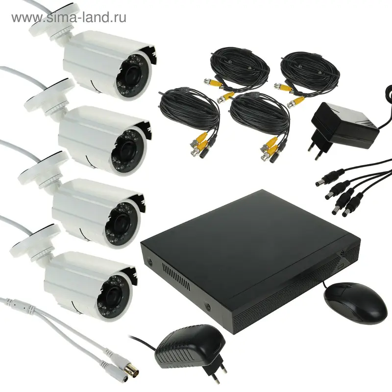 Комплект AHD видеонаблюдения Vstarcam AHD street kit-14, 4 внутренних камеры