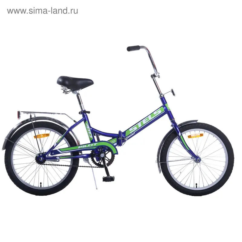 Велосипед 20" Stels Pilot-410, 2016, цвет синий/зелёный, размер 13,5"