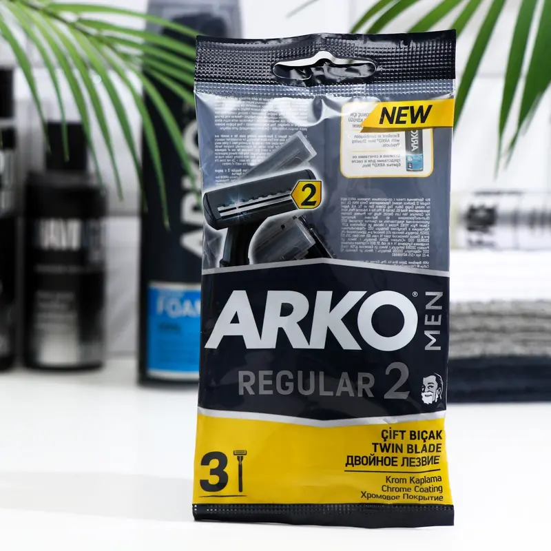 Станок одноразовый Arko Men T2, с 2 лезвиями, 3 шт