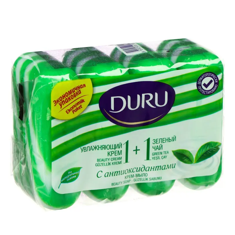 Крем-мыло DURU 1+1, с антиоксидантами, 4 шт. х 90 г
