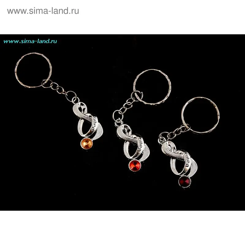Брелок пластик под металл "Музыка" (набор 12 шт)