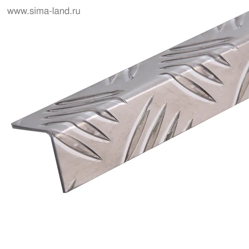 Угол алюминиевый 25*25*1,5 рифленый Квинтет 2 м