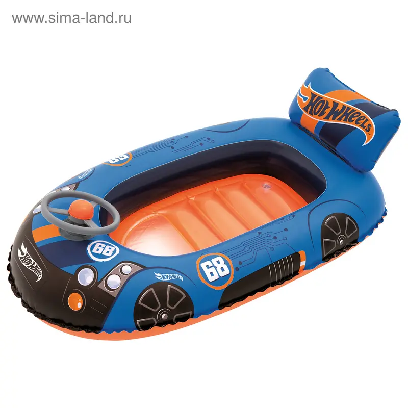Лодочка надувная Hot Wheels, 112 х 71 см, от 3-6 лет