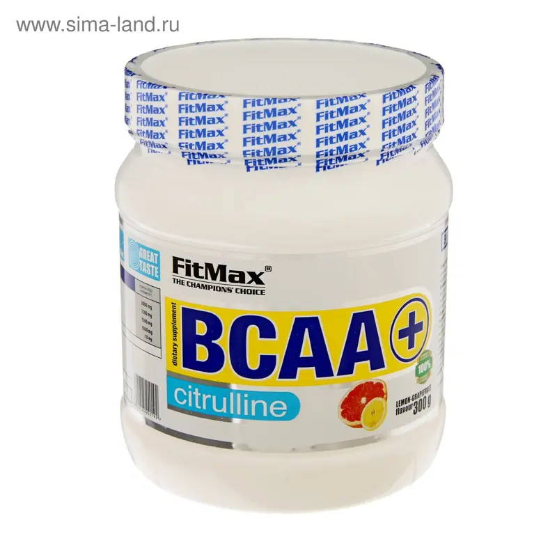Аминокислоты BCAA+ Citruline FitMax, лимон/грейпфрут, 300 г