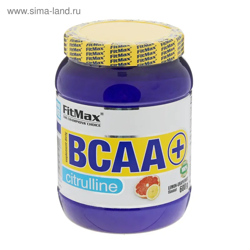 BCAA + Citrulline FitMax "Лимон-грейпфрут", 600 г