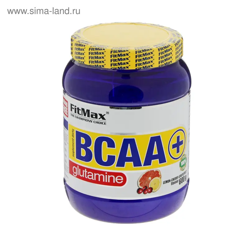 BCAA + Glutamine FitMax "Лимон-вишня-грепфрут", 600 г
