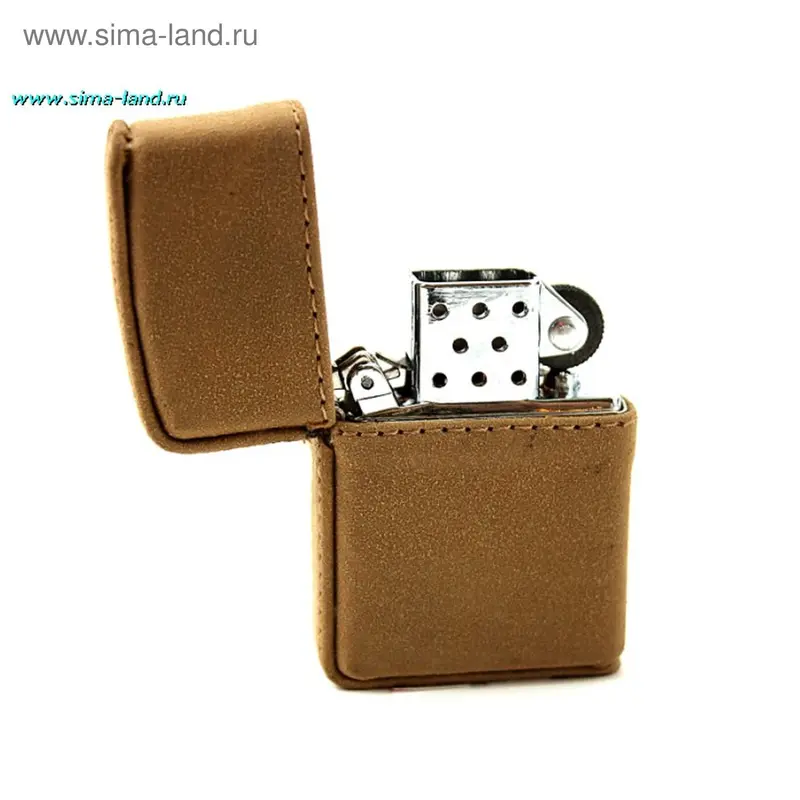 Зажигалка классика, в замше, бензиновая