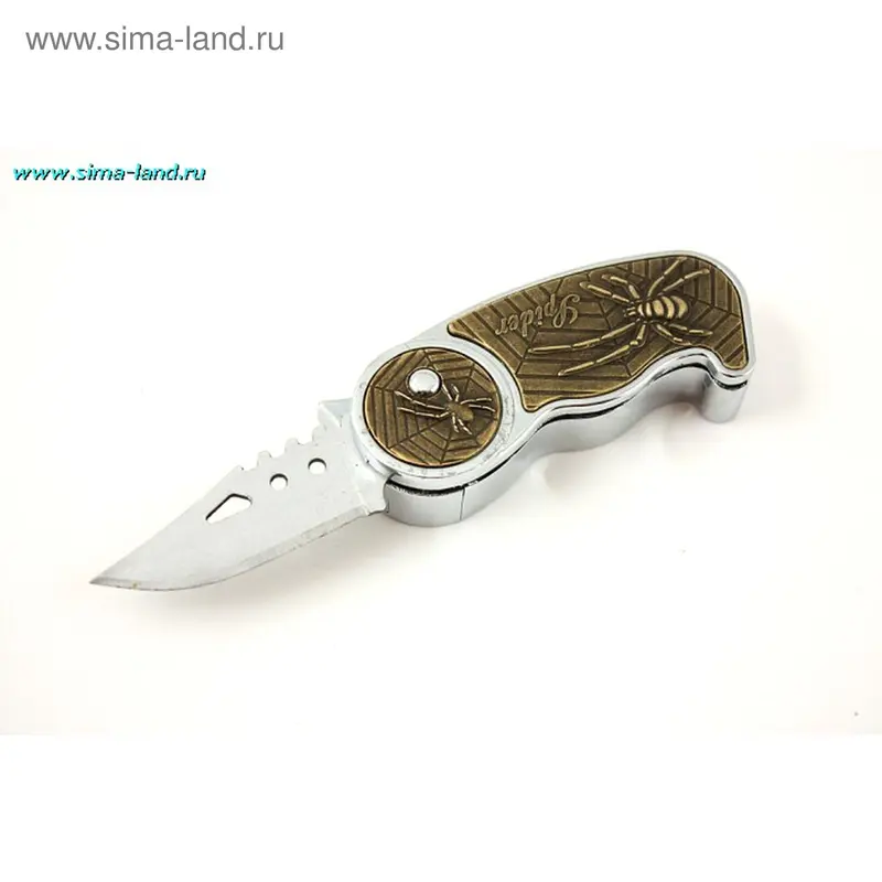Зажигалка+нож Паук