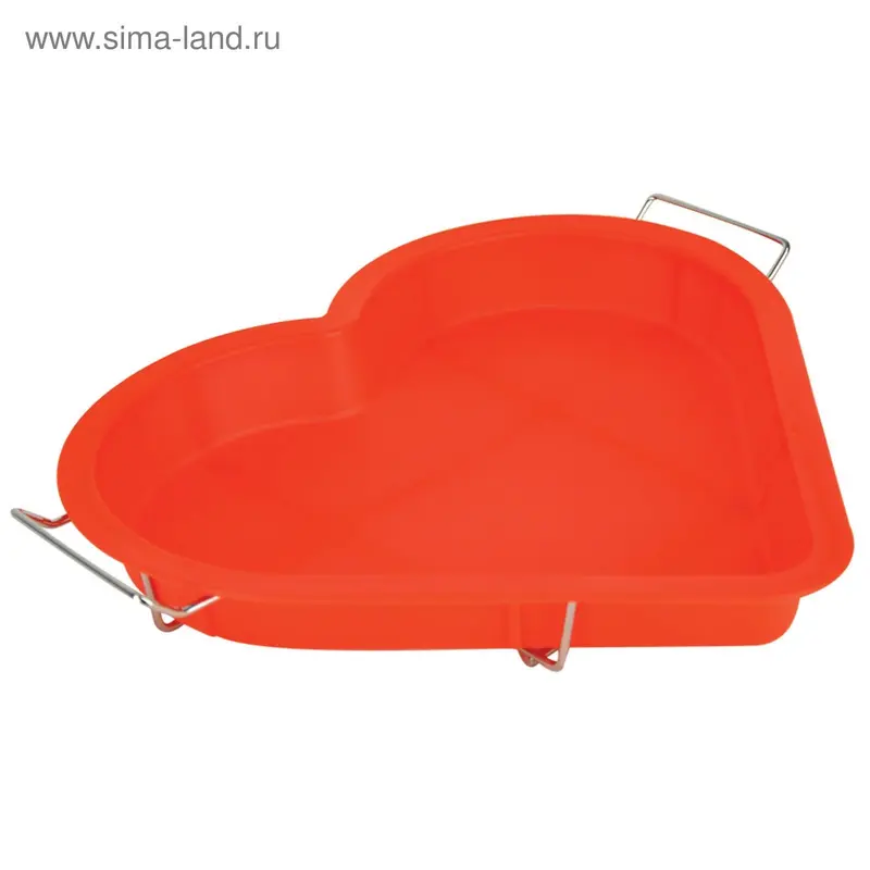 Форма «Сердце» Regent inox Silicone, с металлической подставкой