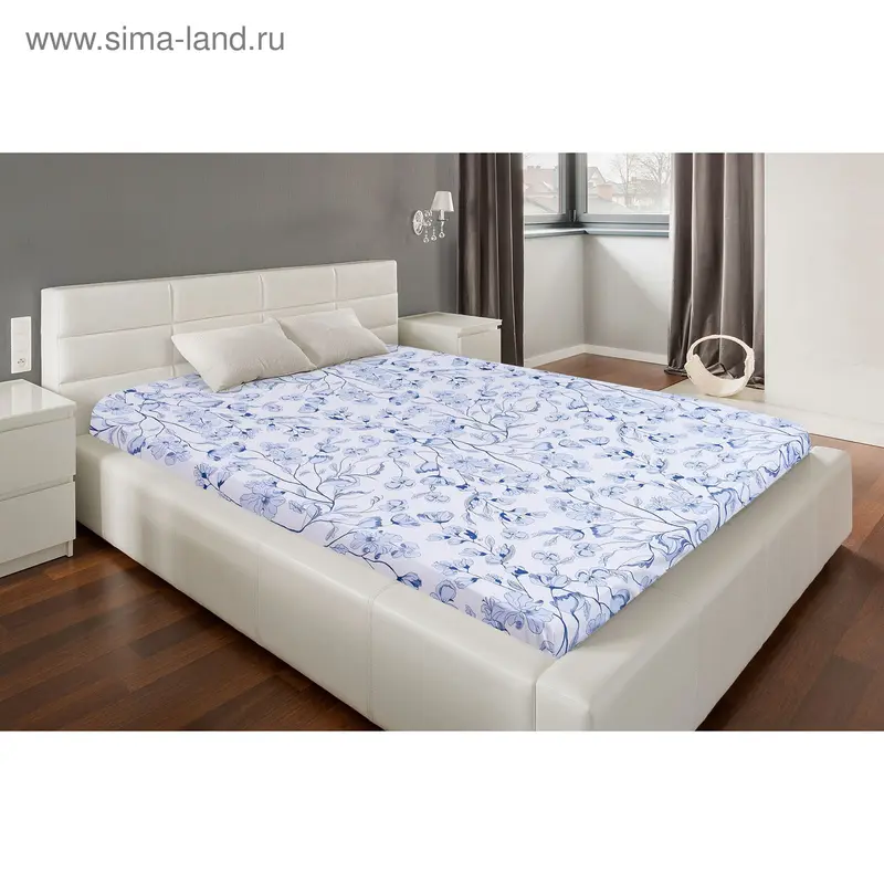 Простыня "Этель Premium" Дрипинг 220х240 см, сатин