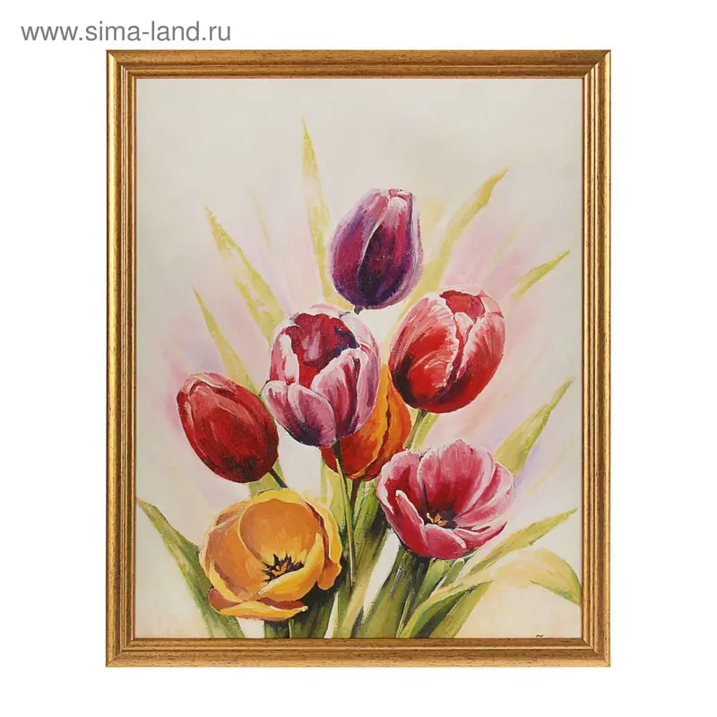Картина Стиль "Тюльпаны 1", 44х54 см
