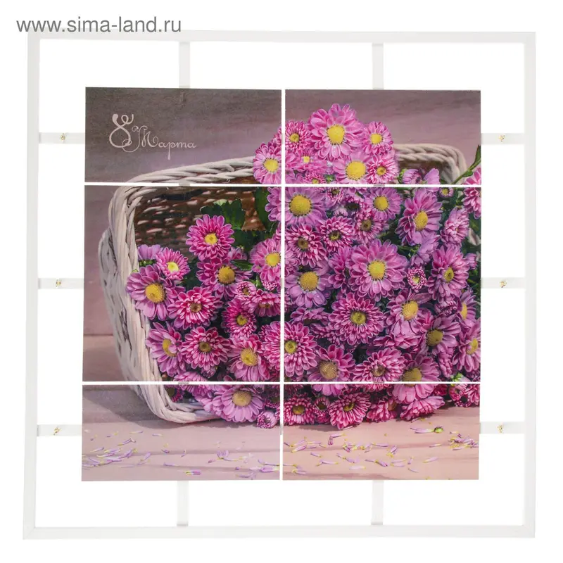 Ключница открытая "Букет" 45х45х5 см