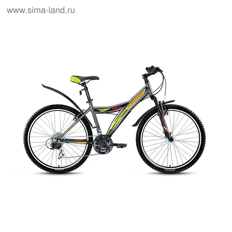 Велосипед 26" Forward DAKOTA 26 2.0, 2016, цвет серый, размер 16,5"