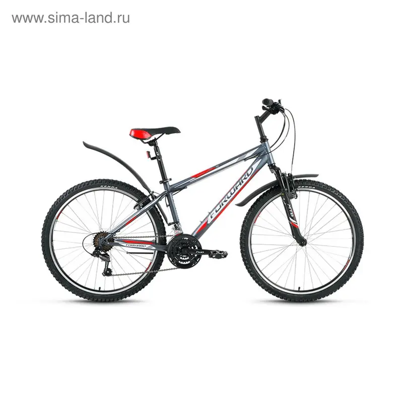 Велосипед 26" Forward Sporting 1.0, 2017, цвет серый, размер 17"