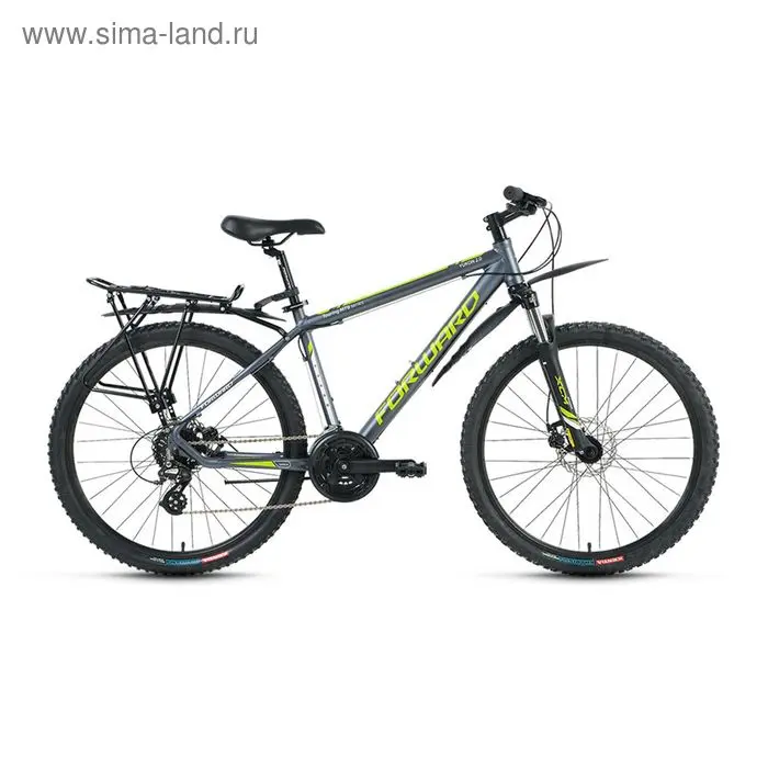 Велосипед 26" Forward Yukon 2.0 disc, 2016, цвет серый, размер 19"
