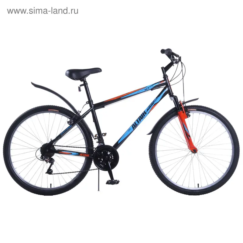 Велосипед 26" Altair MTB HT 26 2.0, 2017, цвет чёрный, размер 17"