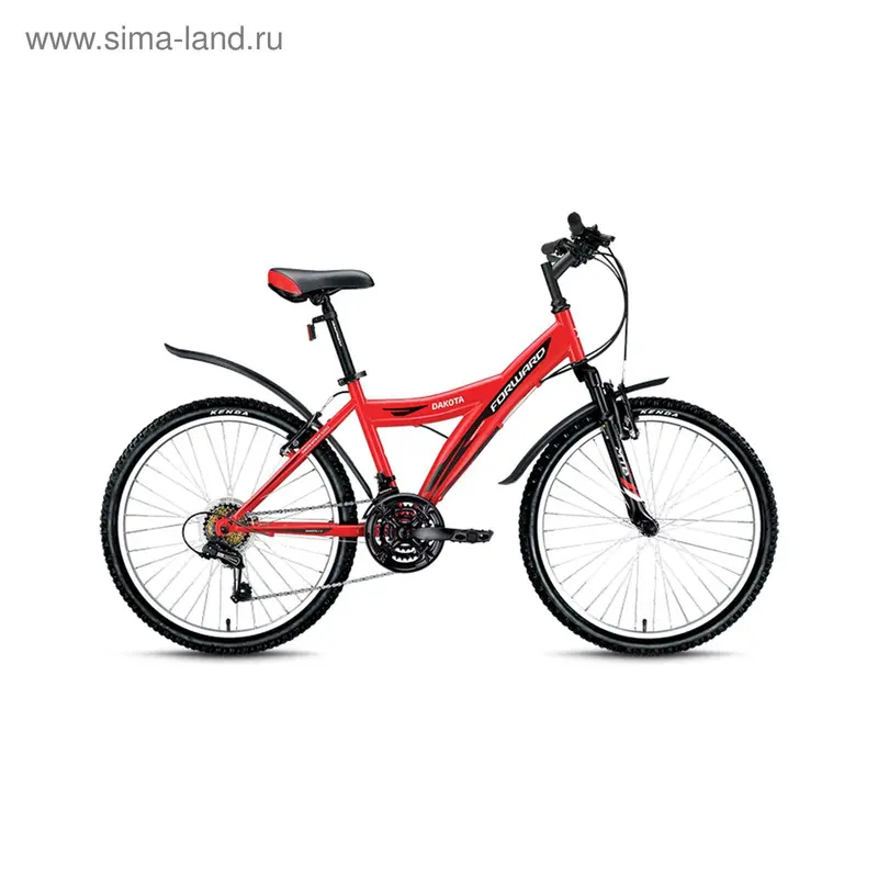 Велосипед 24" Forward Dakota 24 2.0, 2017, цвет красный, размер 15"