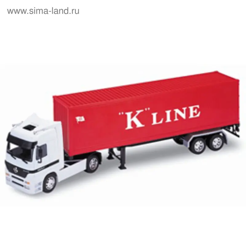 Игрушка модель грузовика 1:32 Mercedes Benz Actros(прицеп)