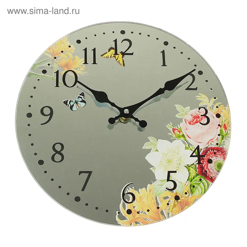 Часы настенные, серия: Цветы, "Есения", d=30 см